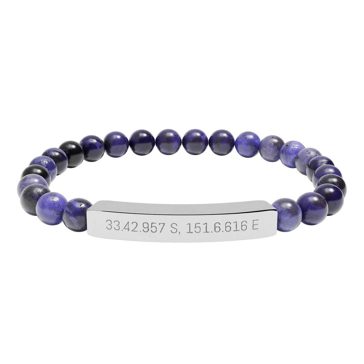 Personalised Stone Stretch Bracelet - view 6