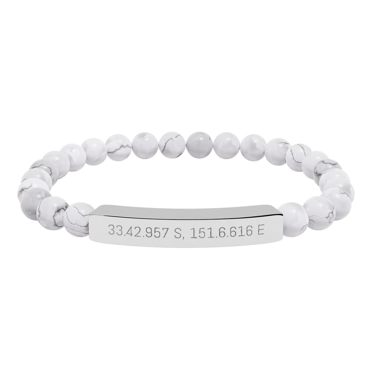 Personalised Stone Stretch Bracelet - view 3
