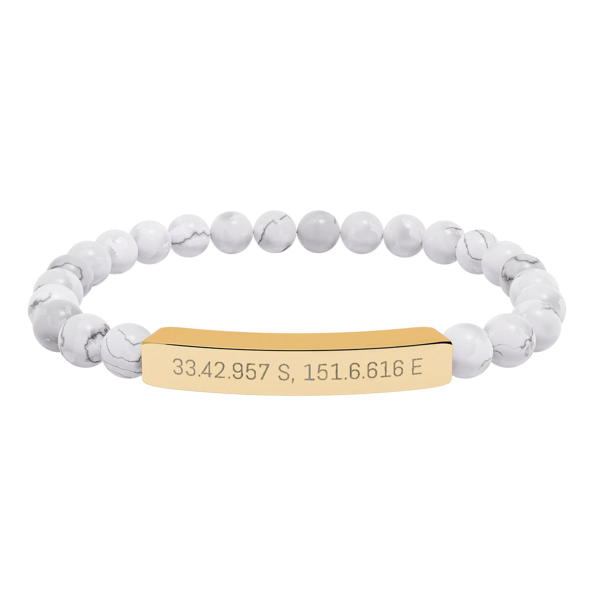 Personalised Stone Stretch Bracelet - view 9