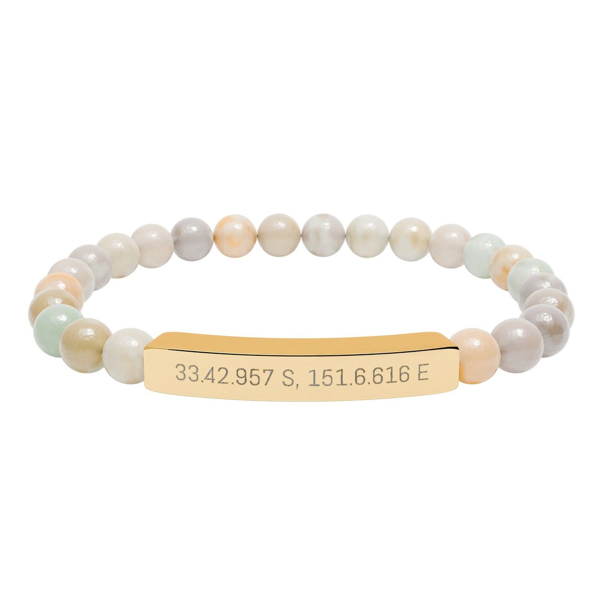 Personalised Stone Stretch Bracelet - view 8