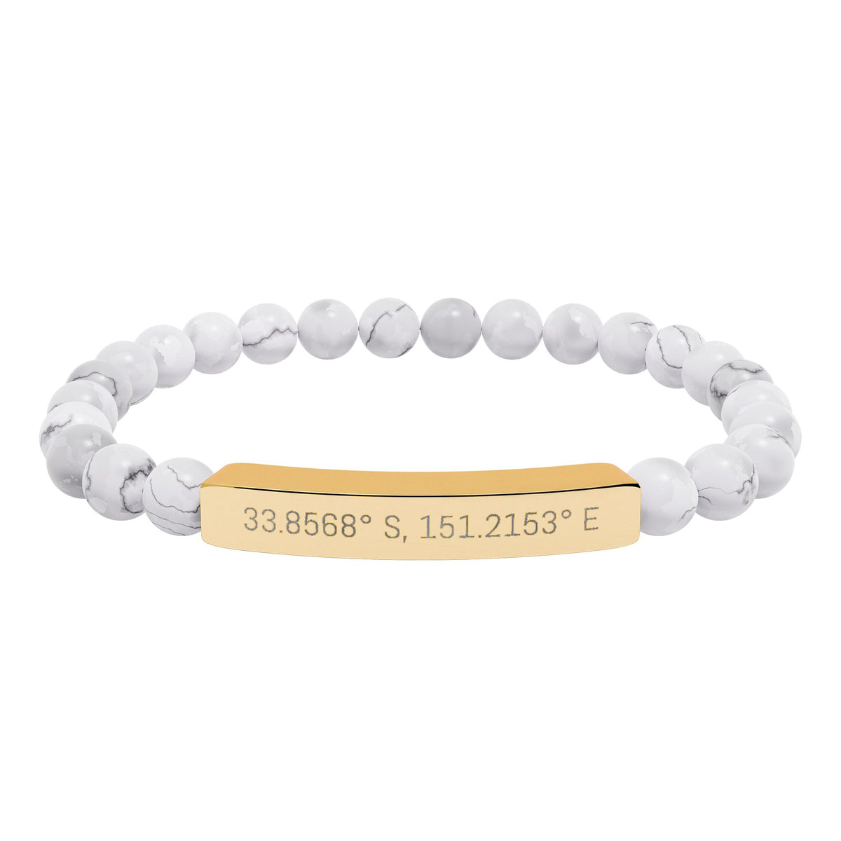 Personalised Stone Stretch Bracelet - view 9