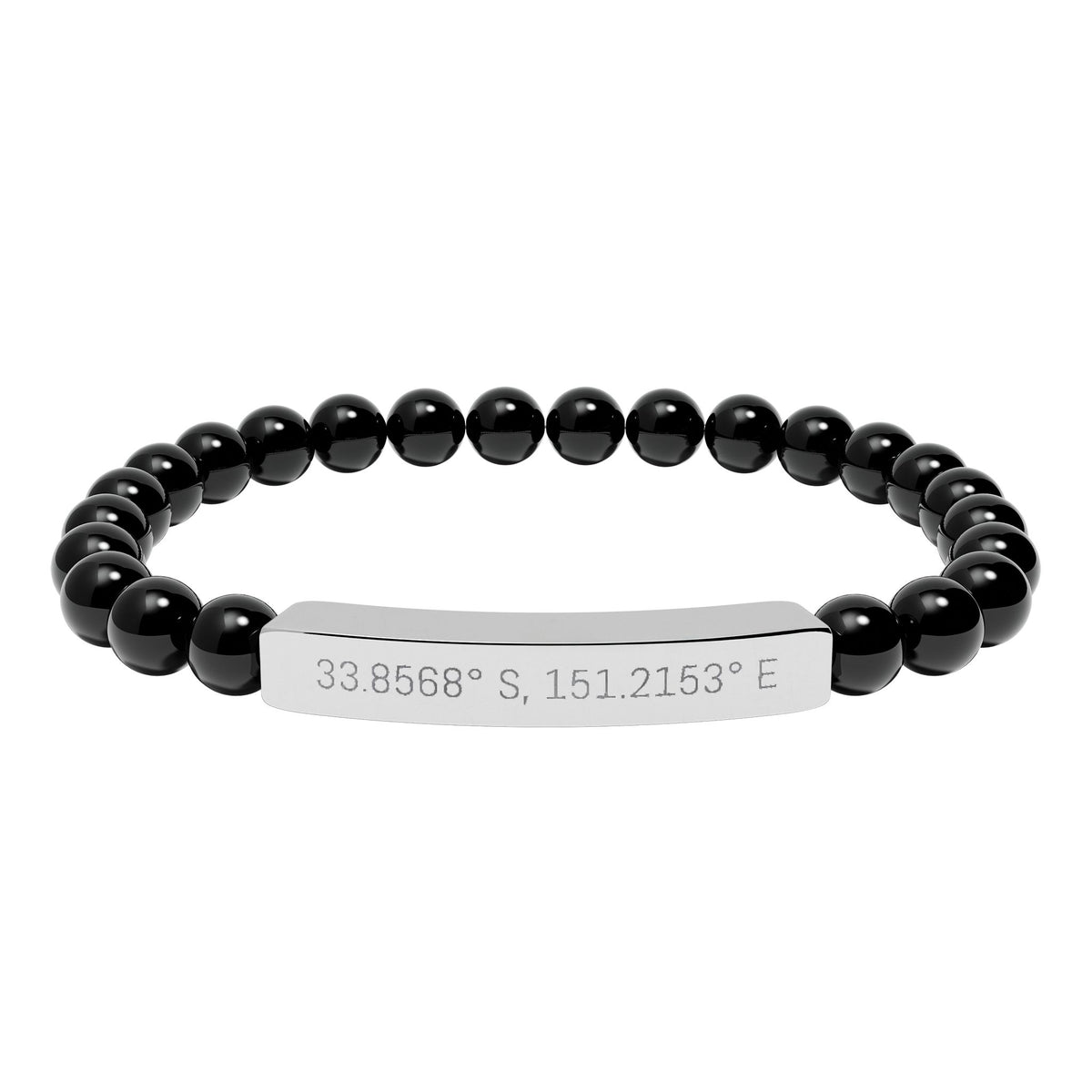 Personalised Stone Stretch Bracelet - view 4