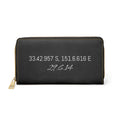 Personalised Zipper Wallet with your coordinates