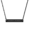 Personalised Horizontal Bar Necklace - view 3