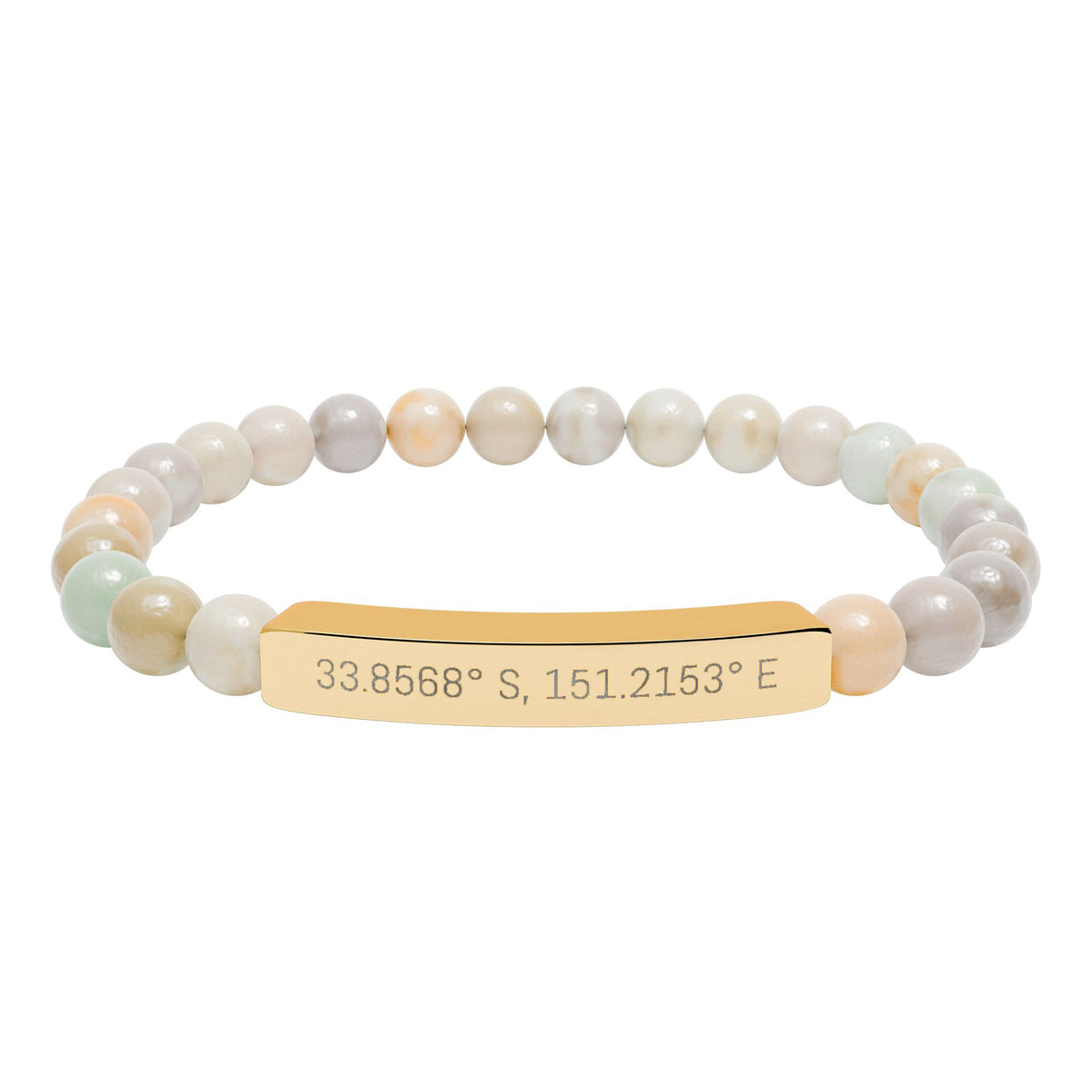 Personalised Stone Stretch Bracelet - view 8