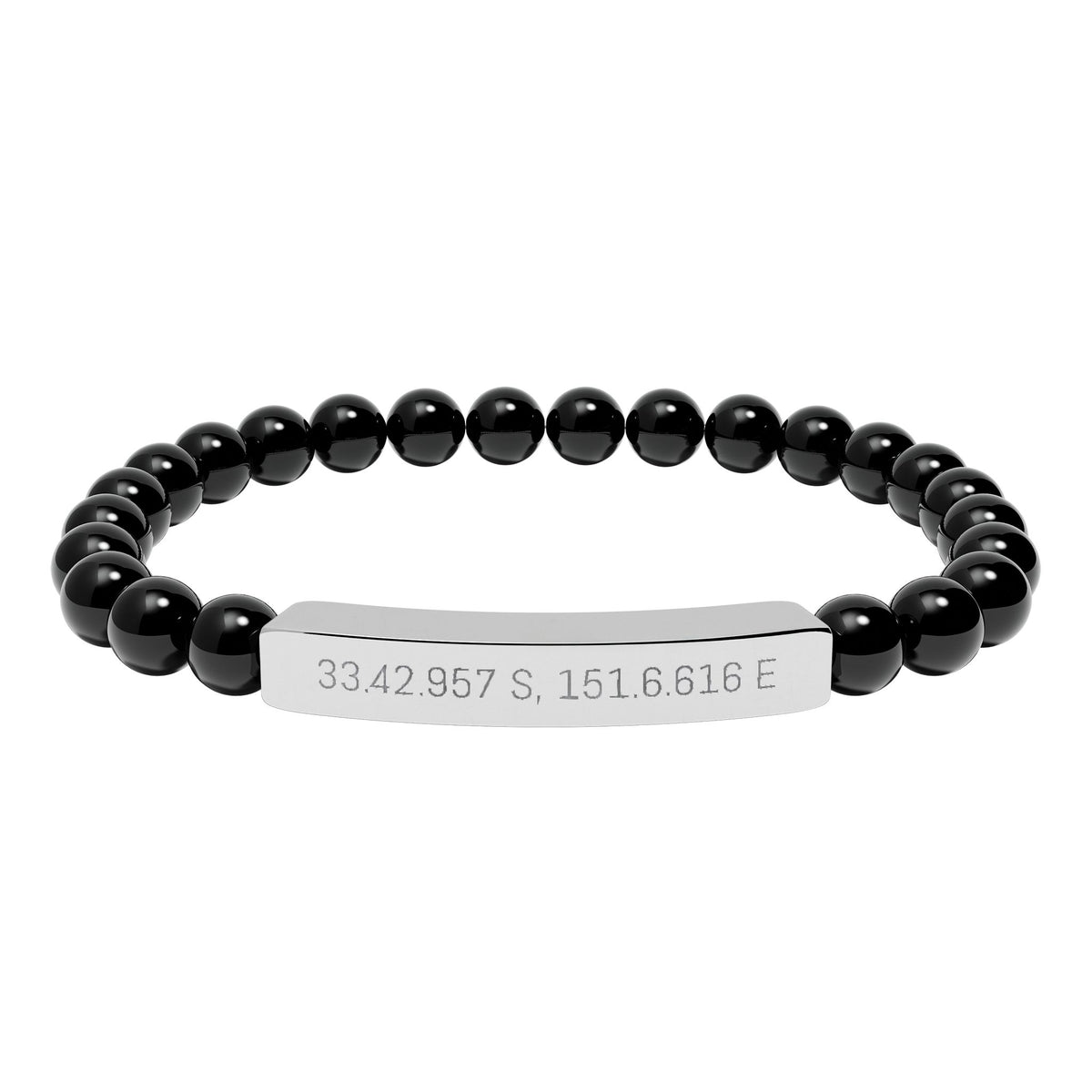 Personalised Stone Stretch Bracelet - view 4
